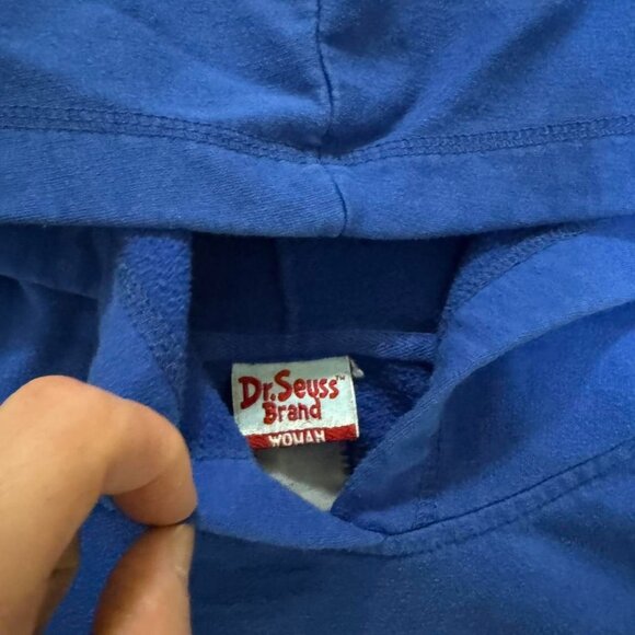 Vintage‎ Dr Seuss Women’s Sam I Am Blue Hoodie - Picture 3 of 5